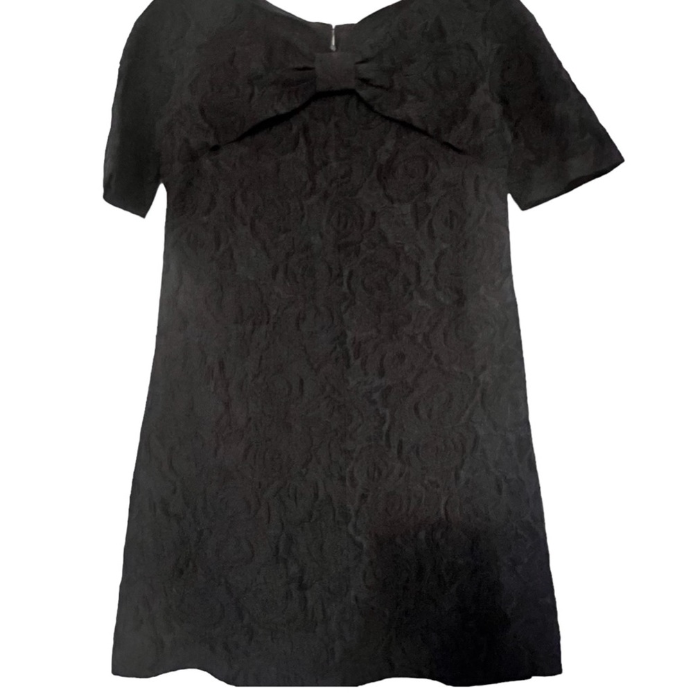 Moschino Black Short Sleeved 1960’s Inspired Shift Dress, US 8